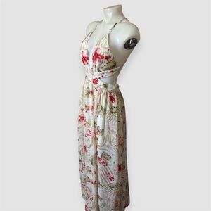 Fashion Nova Floral Halter Maxi Dress